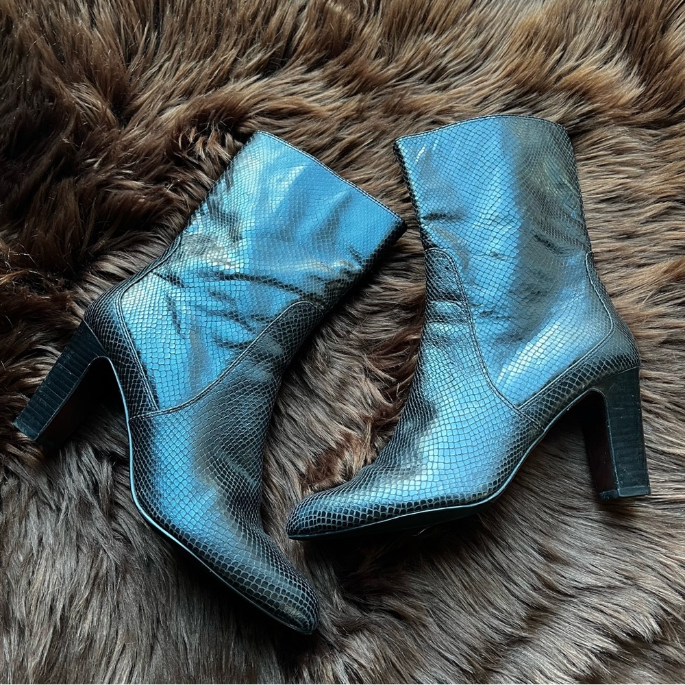 Cole Haan Snakeskin Ankle Boots